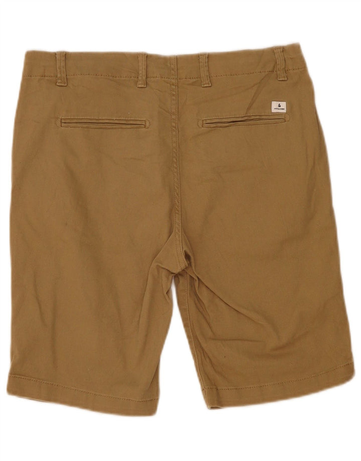 Jack & Jones Mens Chino Shorts Small W32 Brown Cotton