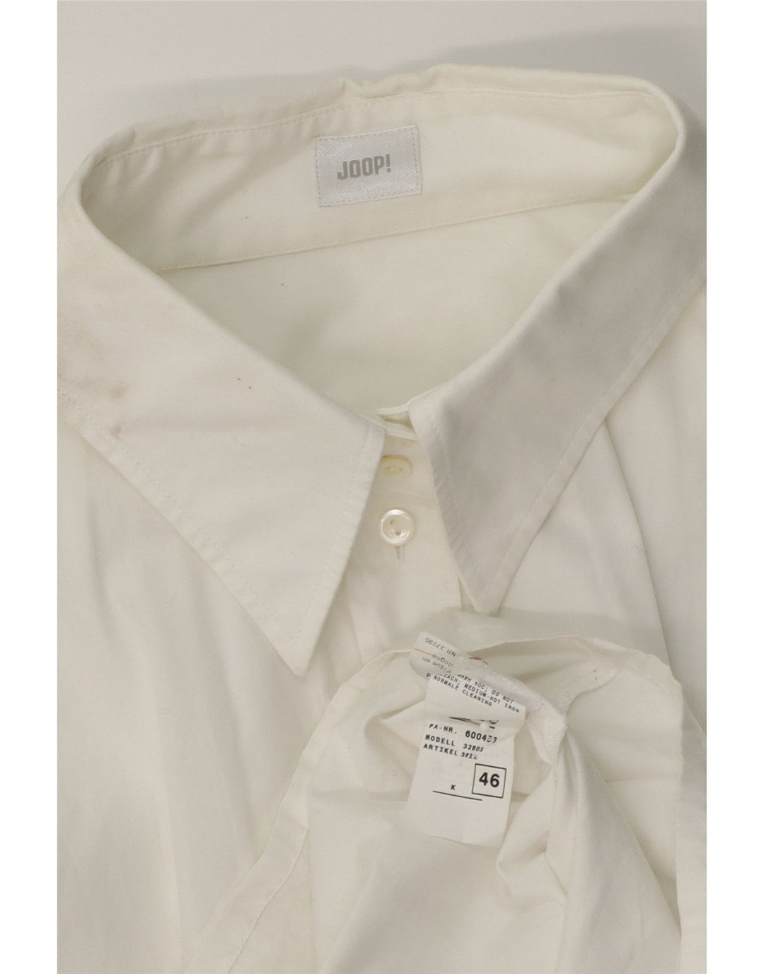 JOOP Womens Shirt IT 46 Large White Cotton Vintage Joop and Second-Hand Joop from Messina Hembry 