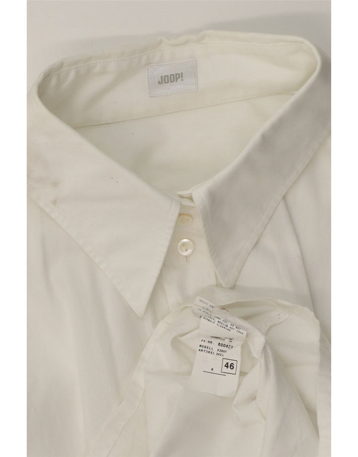 JOOP Womens Shirt IT 46 Large White Cotton Vintage Joop and Second-Hand Joop from Messina Hembry 