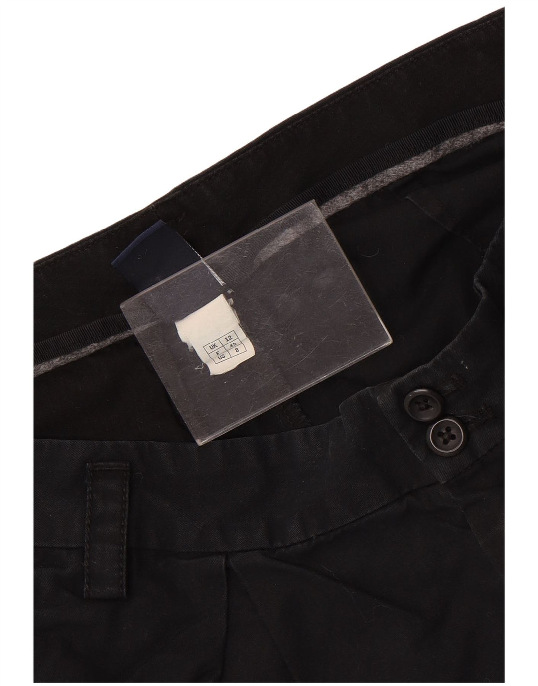 Gap Womens Chino Shorts UK 12 Medium W32 Black Cotton