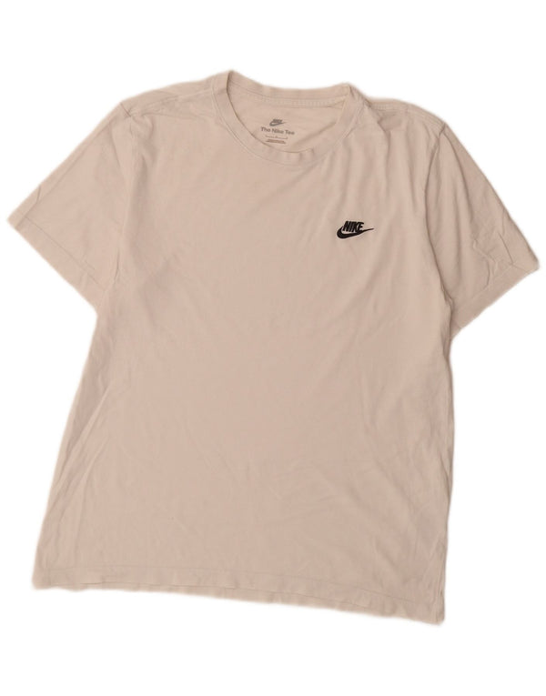 Nike Mens T-Shirt Top Large White Cotton