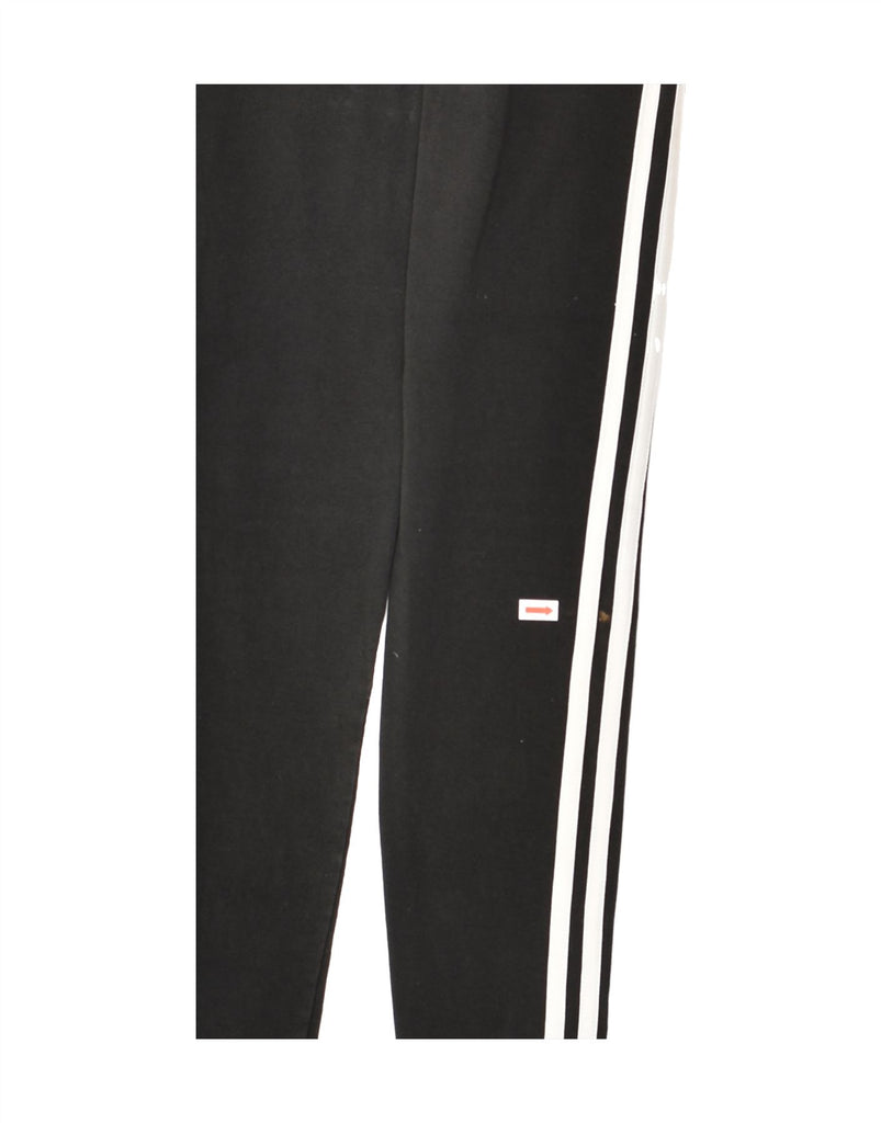 ADIDAS Womens Leggings UK 10 Small Black | Vintage Adidas | Thrift | Second-Hand Adidas | Used Clothing | Messina Hembry 