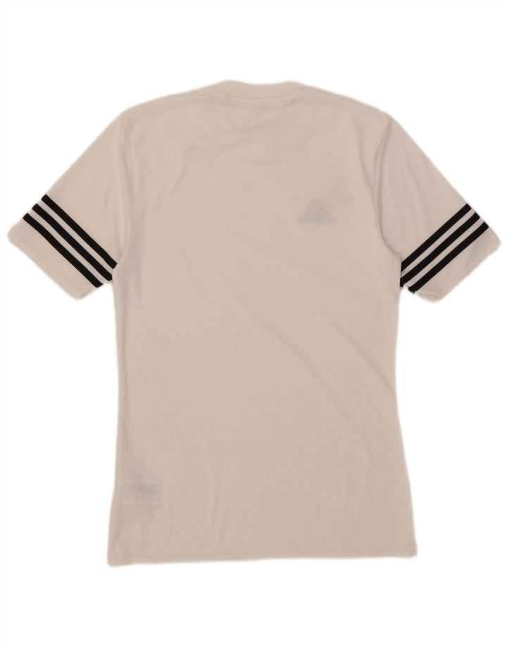 Adidas Mens Climalite T-Shirt Top Small White Polyester