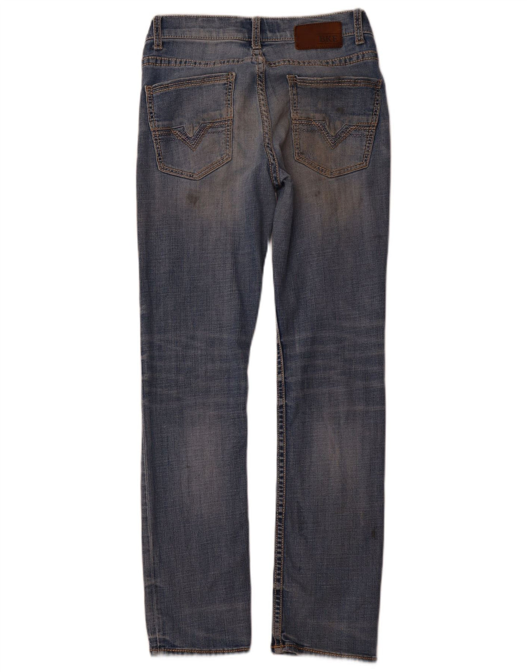 BKE Womens Alec Straight Jeans W31 L31 Blue Cotton