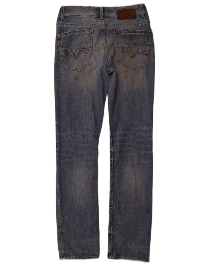 BKE Womens Alec Straight Jeans W31 L31 Blue Cotton
