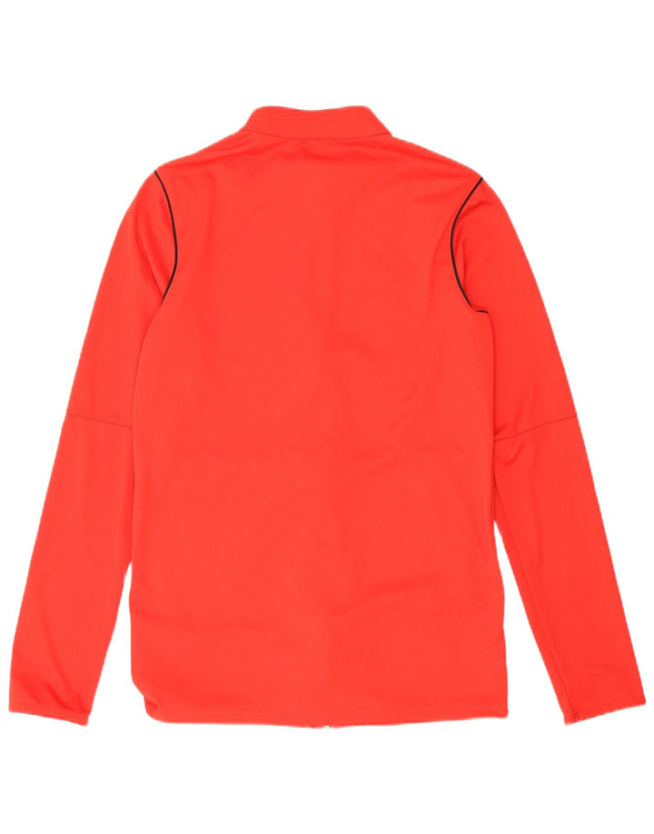 Nike Womens Dri Fit Tracksuit Top Jacket UK 10 Small Red Polyester