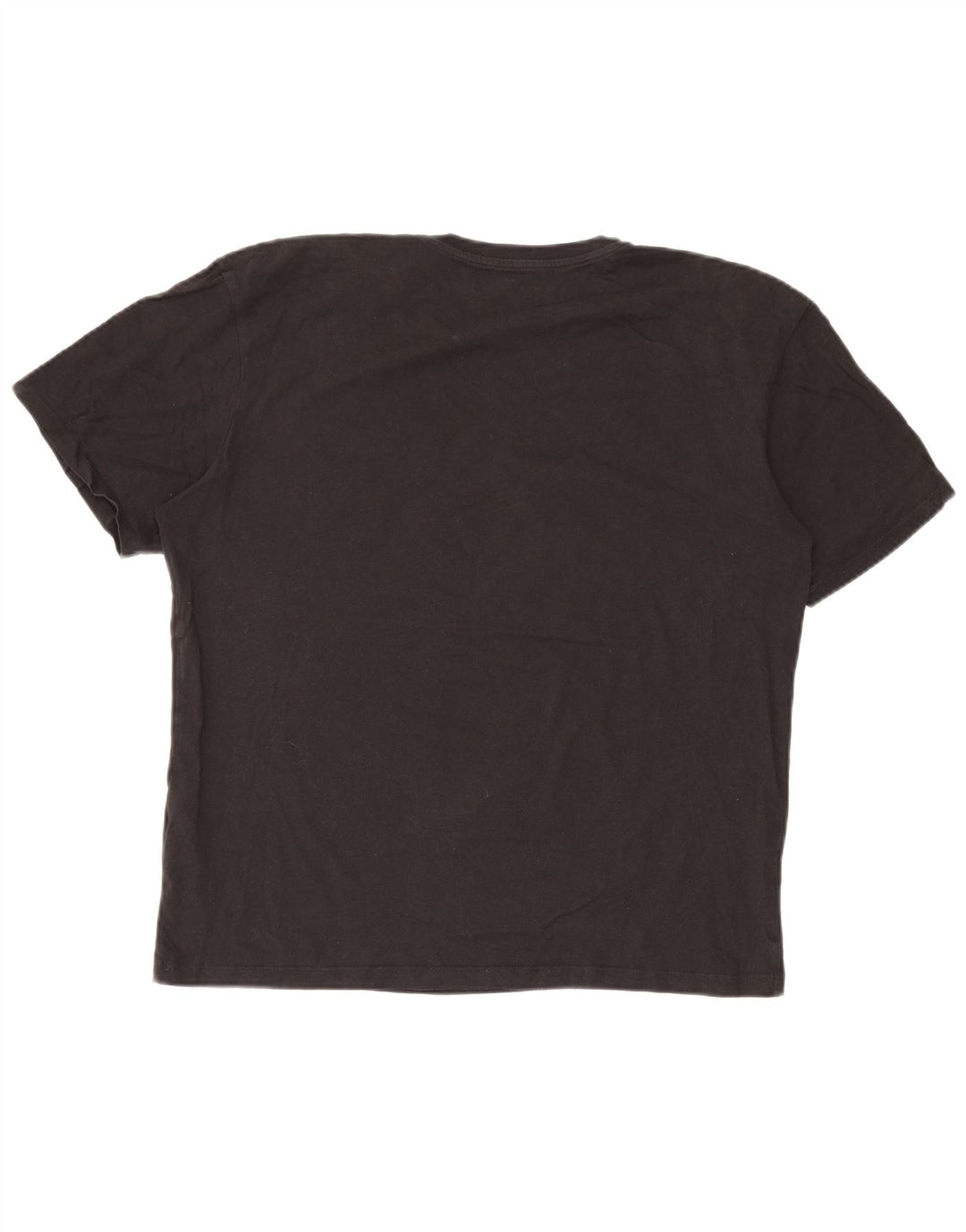 JACK & JONES Mens Graphic T-Shirt Top Large Black Cotton