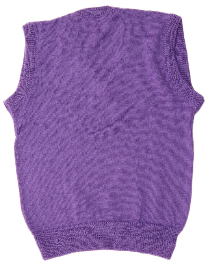 Vintage Mens Vest Tank Top Medium Purple