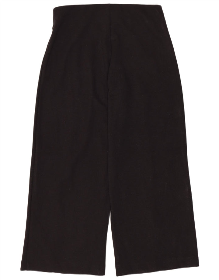 Marks & Spencer Womens Short Casual Trousers UK 12 Medium W30 L27 Black