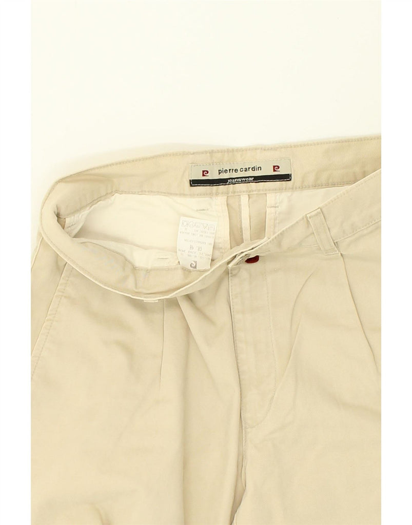 PIERRE CARDIN Mens Pegged Chino Trousers IT 48 Medium W32 L31  Beige Vintage Pierre Cardin and Second-Hand Pierre Cardin from Messina Hembry 