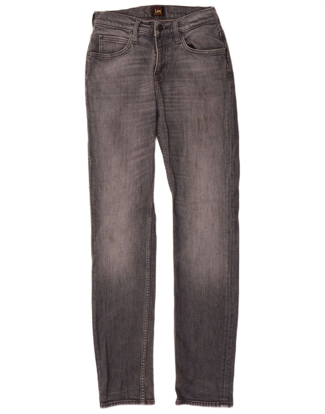 Lee Womens Rider Slim Jeans W28 L32 Grey Cotton