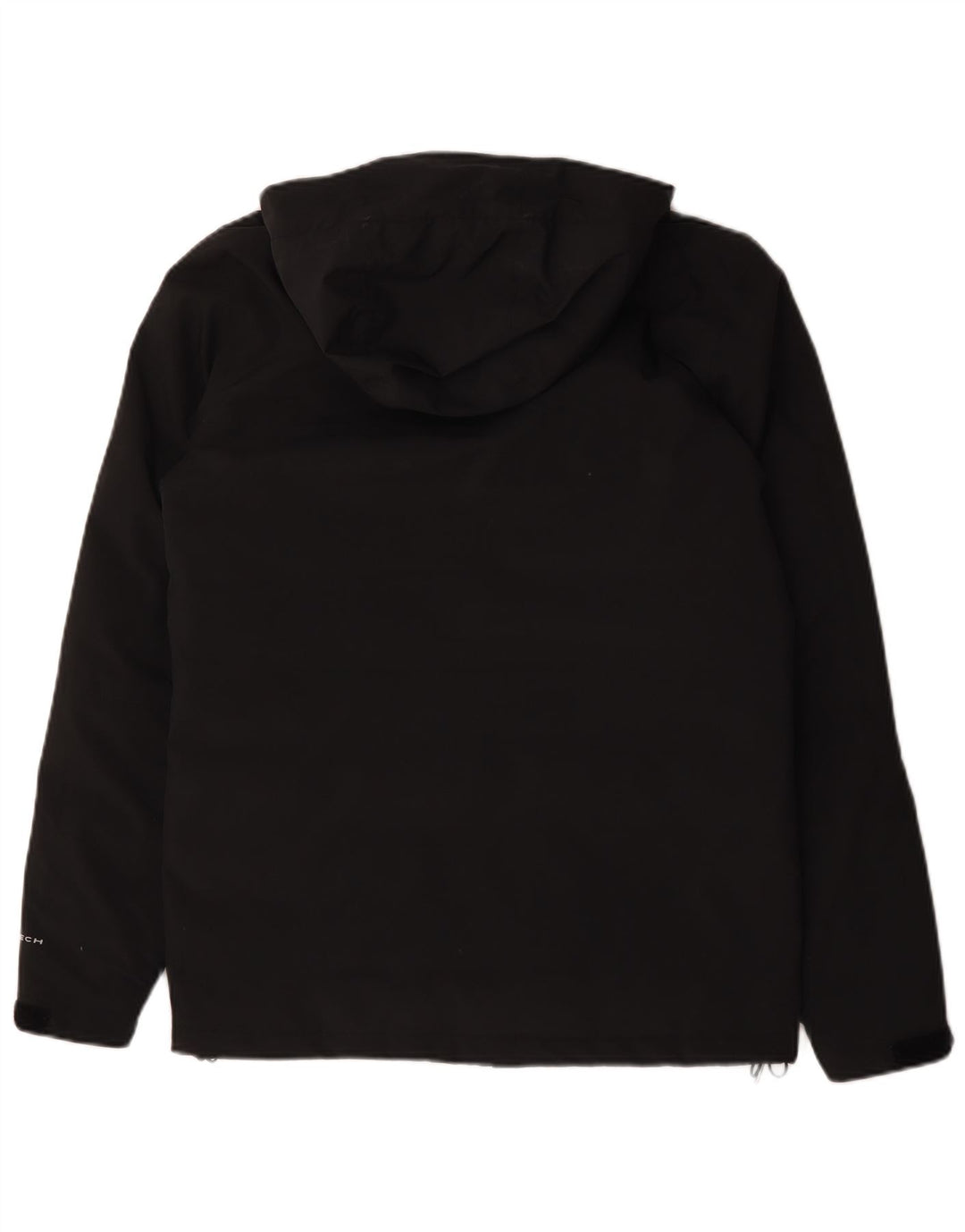 Columbia Mens Hooded Windbreaker Jacket UK 36 Small Black Polyester