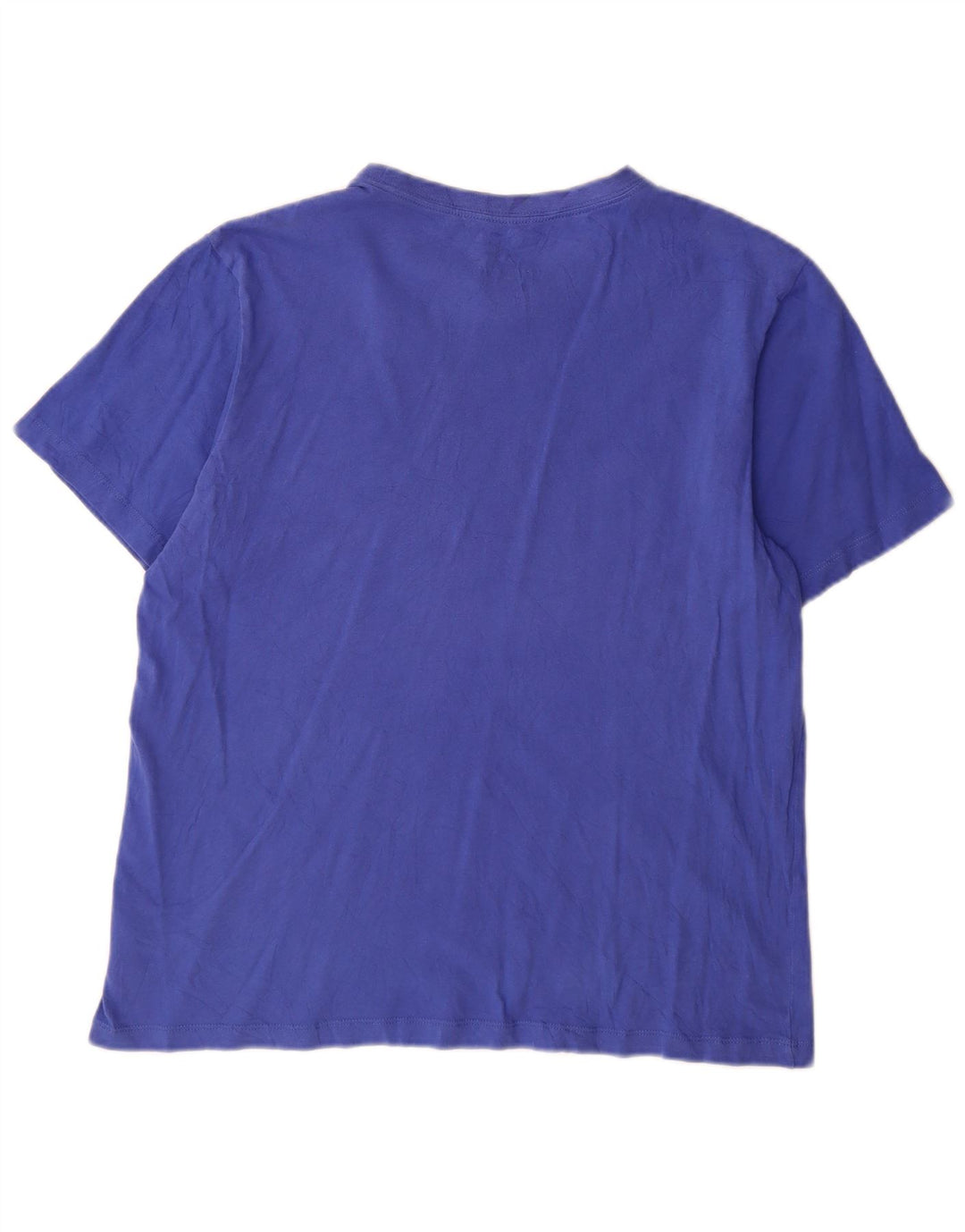 Nike Womens T-Shirt Top UK 16 Large Blue Cotton