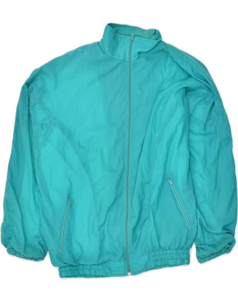 ACTIVE Mens Tracksuit Top Jacket Medium Turquoise Polyester | Vintage Active | Thrift | Second-Hand Active | Used Clothing | Messina Hembry 