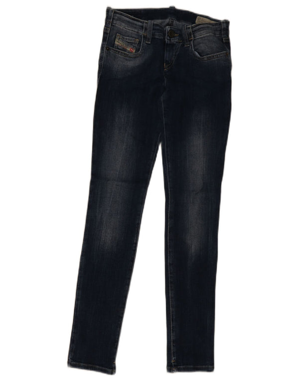 Diesel Boys Stretch Skinny Jeans 9-10 Years W24 L28 Navy Blue Cotton