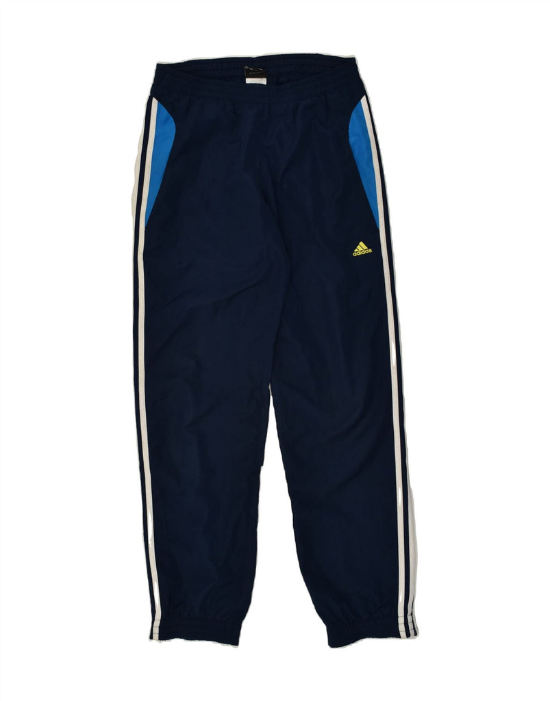 ADIDAS Mens Tracksuit Trousers UK 34/36 Small Navy Blue Polyester | Vintage Adidas | Thrift | Second-Hand Adidas | Used Clothing | Messina Hembry 