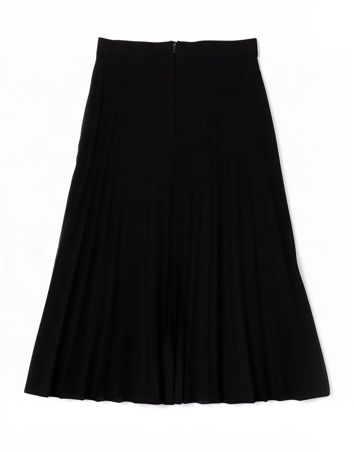 Zara Womens Pleated A-Line Skirt Small W26 Black