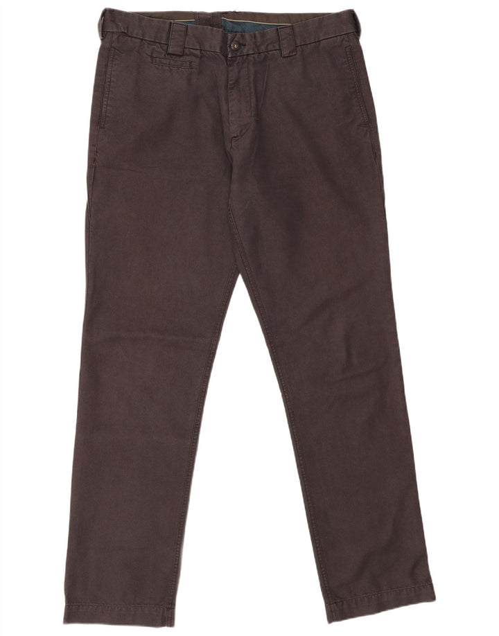 Ellesse Mens Straight Chino Trousers IT 54 2XL W36 L33 Black Cotton