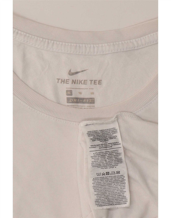Nike Mens T-Shirt Top XL White Cotton
