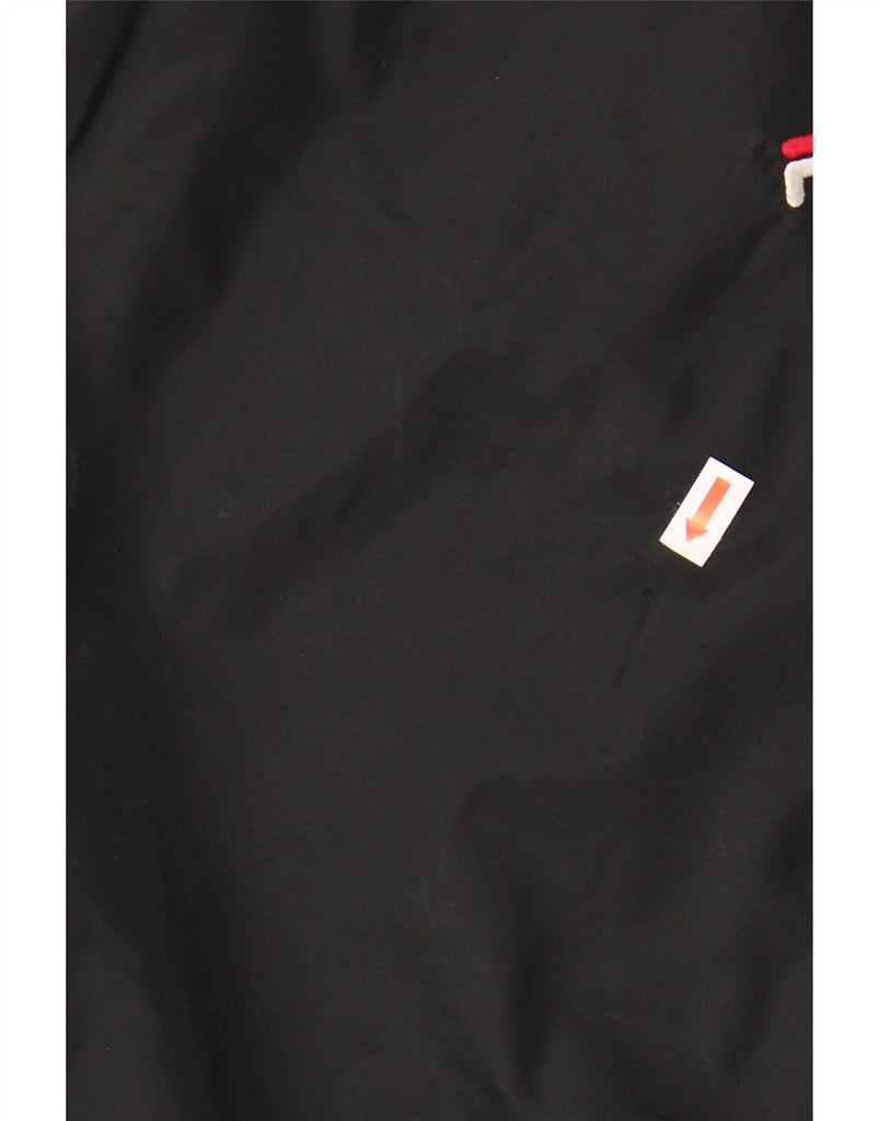FILA Mens Tracksuit Trousers Small Black Polyester Vintage Fila and Second-Hand Fila from Messina Hembry 