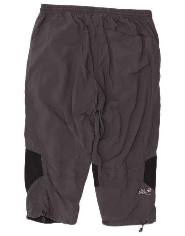 Jack Wolfskin Womens Straight Capri Trousers UK 44 XL W36 L20 Grey