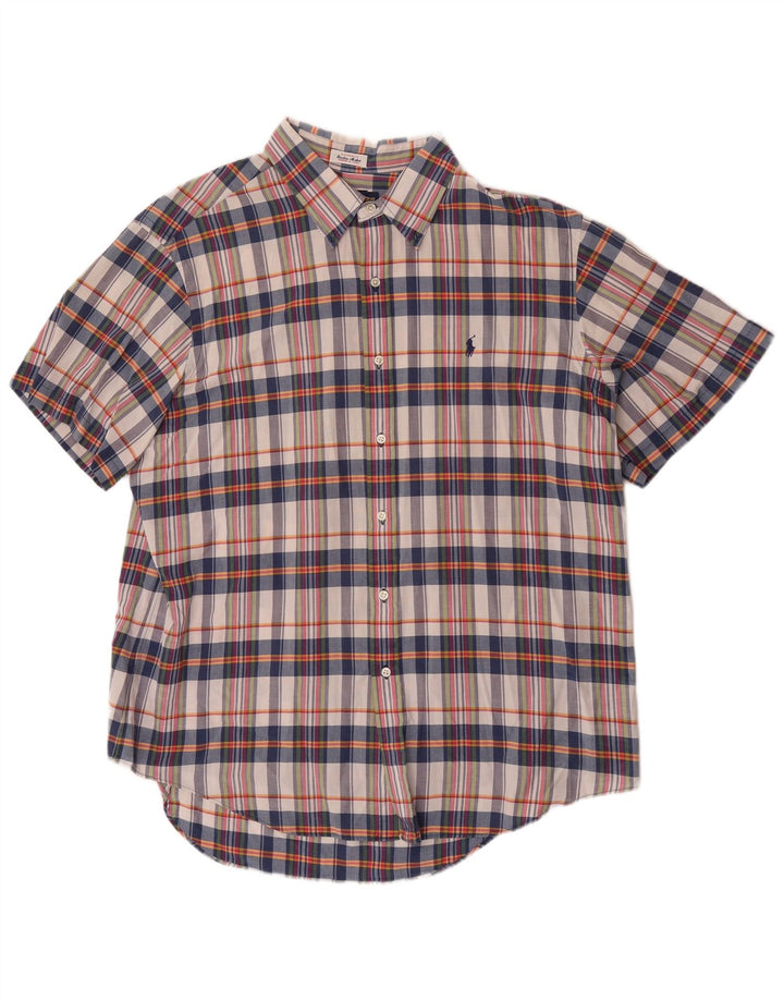 Polo Ralph Lauren Mens Short Sleeve Shirt 2XL Multicoloured Check Cotton