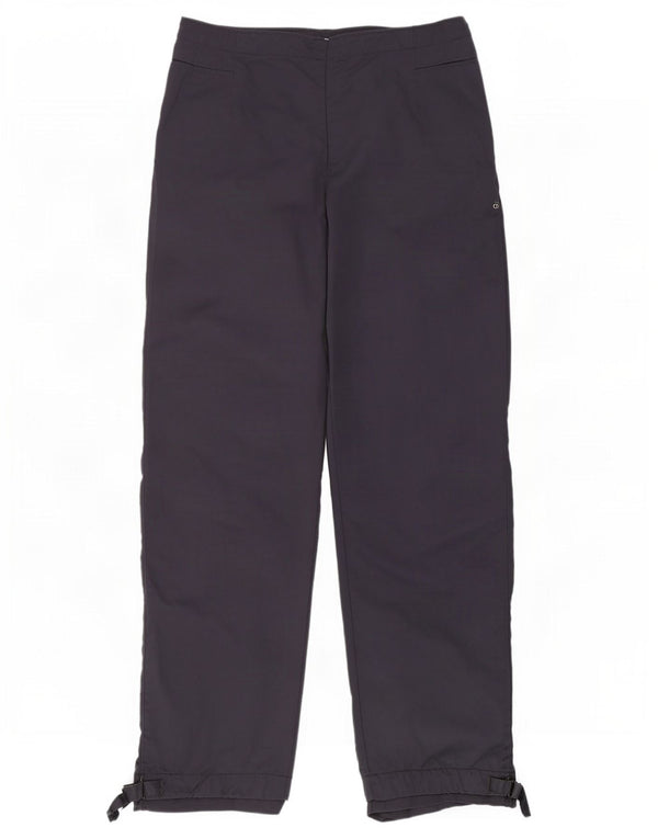 Adidas Womens Straight Casual Trousers UK 12 Medium W30 L30 Navy Blue