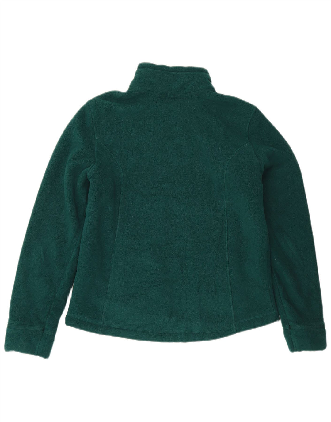 Marks & Spencer Womens Fleece Jacket UK 12 Medium Green Polyester