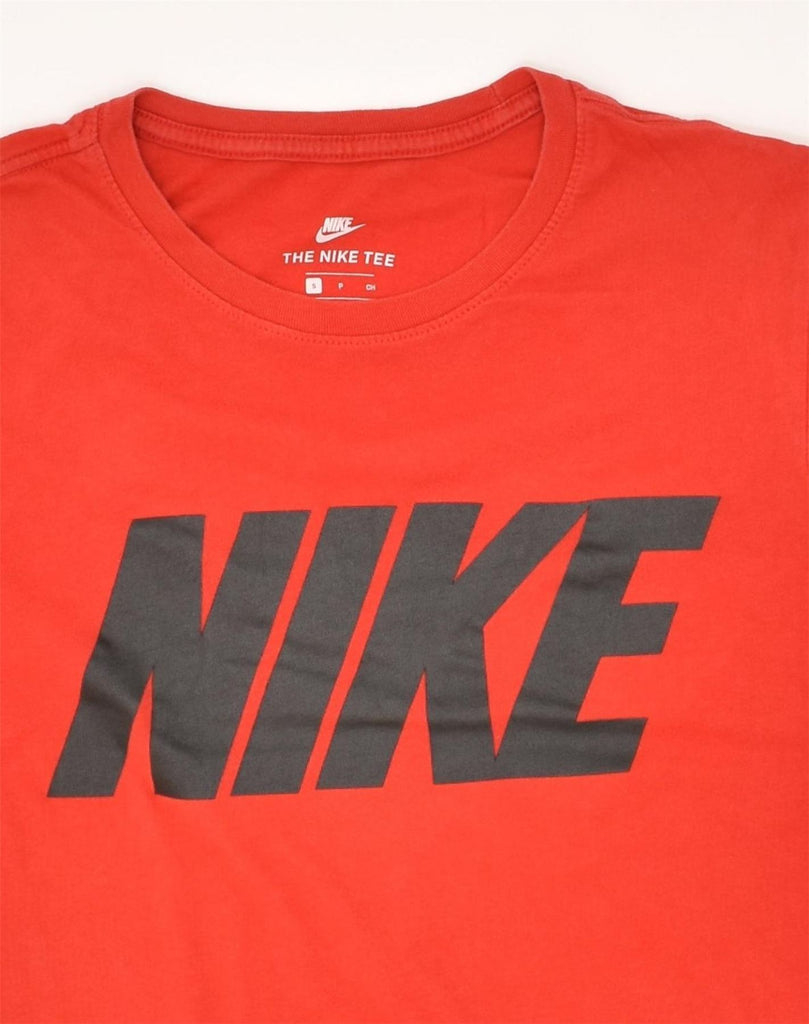 NIKE Mens Graphic T-Shirt Top Small Red Cotton | Vintage Nike | Thrift | Second-Hand Nike | Used Clothing | Messina Hembry 