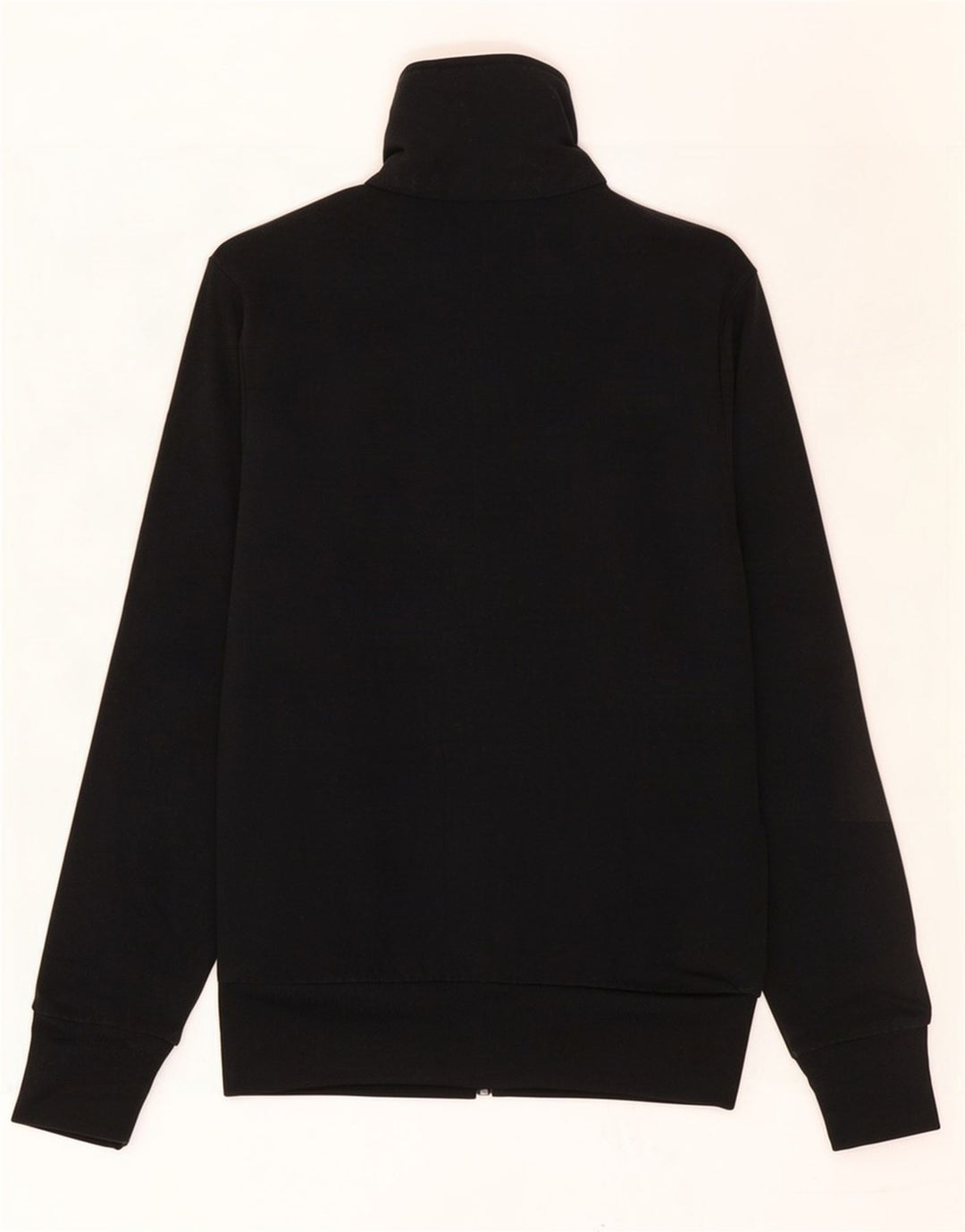 Adidas Womens Tracksuit Top Jacket UK 10 Small Black Polyester