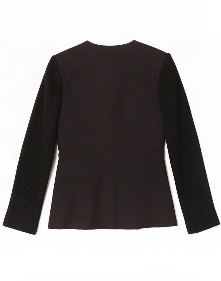 Sinequanone Womens 4 Button Blazer Jacket IT 38 XS Black Viscose
