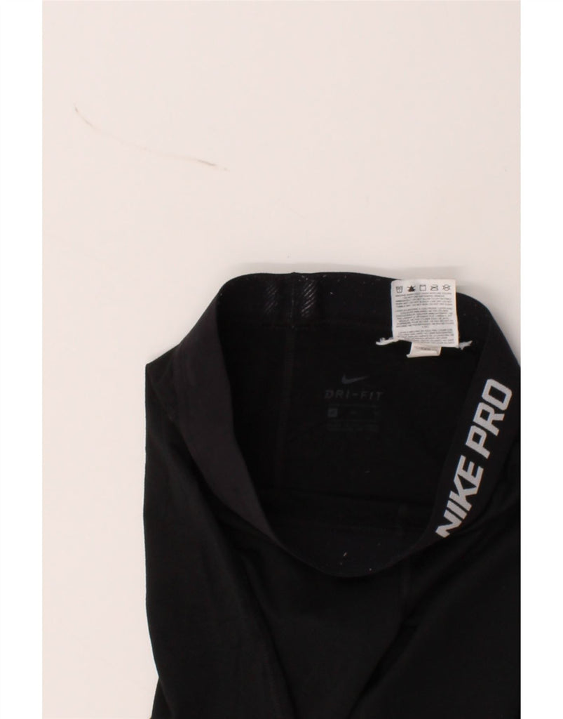 NIKE Womens Dri Fit Leggings UK 12 Medium  Black Polyester Vintage Nike and Second-Hand Nike from Messina Hembry 