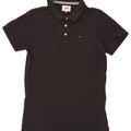 TOMMY HILFIGER Mens Polo Shirt Medium Black Cotton Vintage Tommy Hilfiger and Second-Hand Tommy Hilfiger from Messina Hembry 