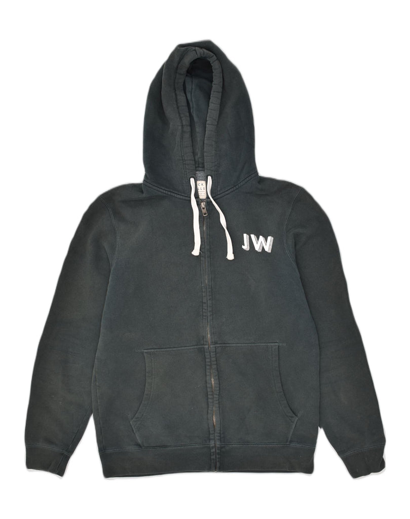 JACK WILLS Mens Zip Hoodie Sweater Medium Black Cotton | Vintage Jack Wills | Thrift | Second-Hand Jack Wills | Used Clothing | Messina Hembry 