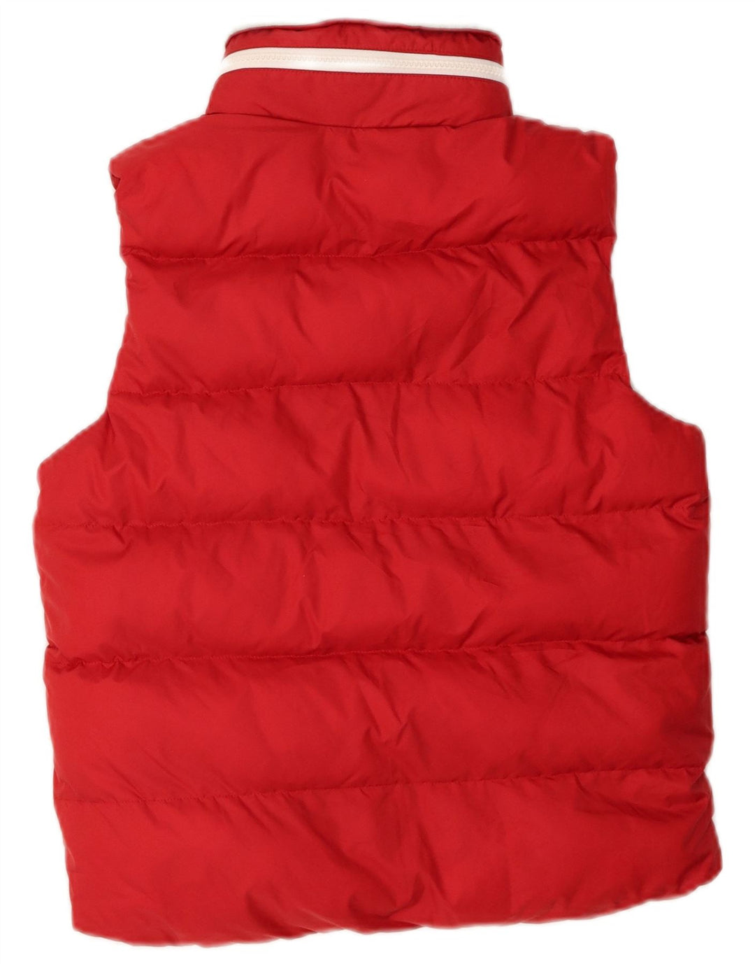TIMBERLAND Boys Graphic Padded Gilet 9-10 Years Red Polyester