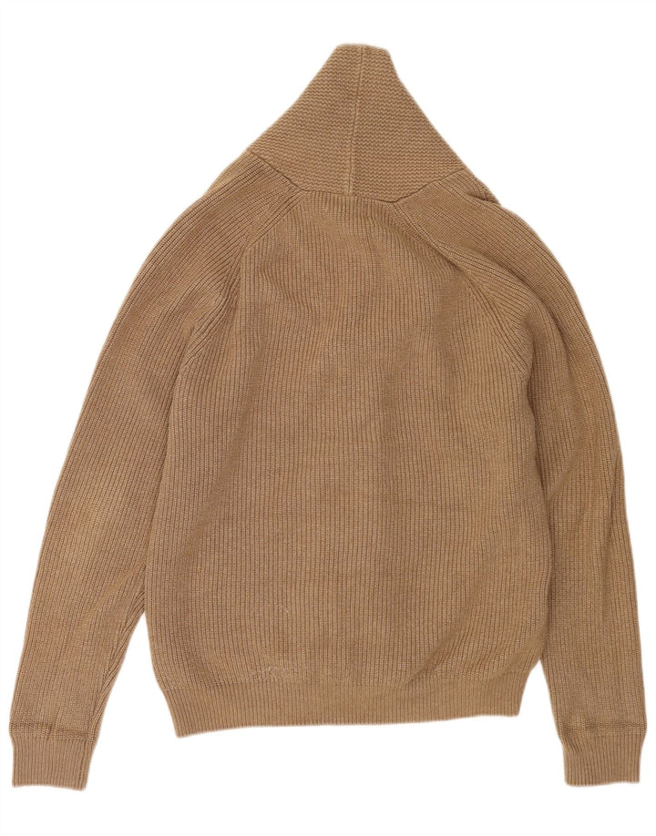 Marks & Spencer Mens Cardigan Sweater Medium Brown Polyester