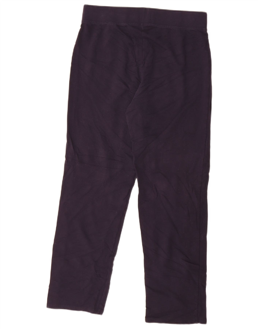 Marks & Spencer Womens Tracksuit Trousers UK 12 Medium Navy Blue Cotton