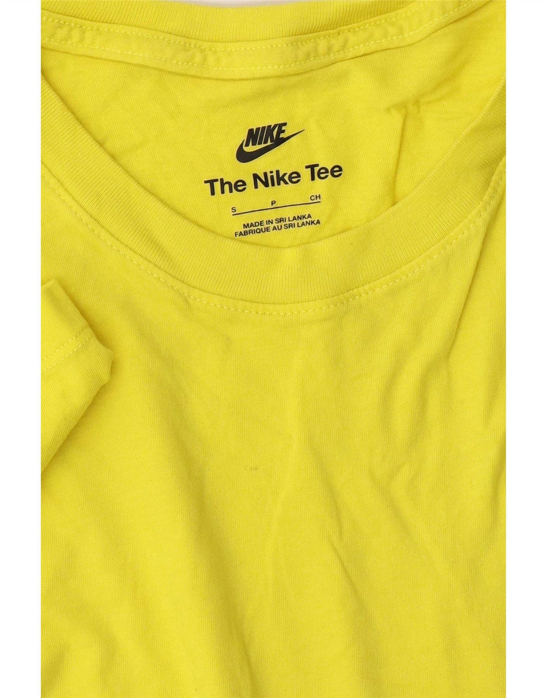 Nike Mens T-Shirt Top Small Yellow