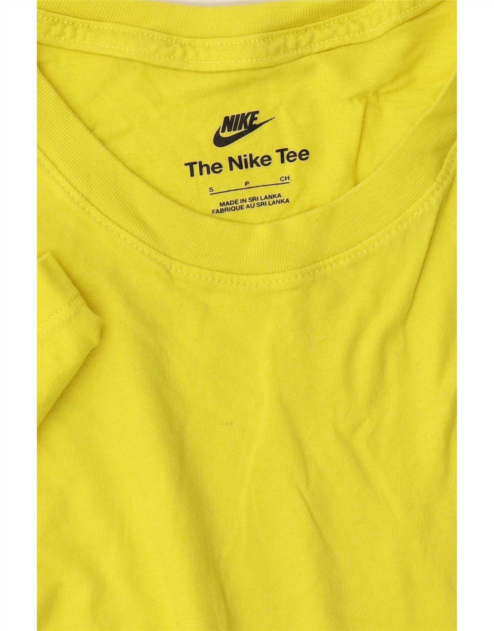 Nike Mens T-Shirt Top Small Yellow