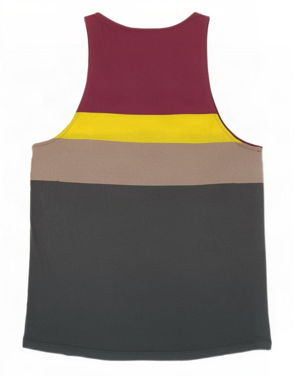 Cos Mens Vest Top Medium Multicoloured Colourblock Cotton