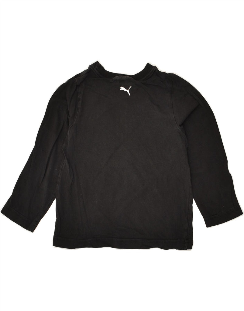 PUMA Boys Graphic Top Long Sleeve 5-6 Years Black Cotton | Vintage Puma | Thrift | Second-Hand Puma | Used Clothing | Messina Hembry 