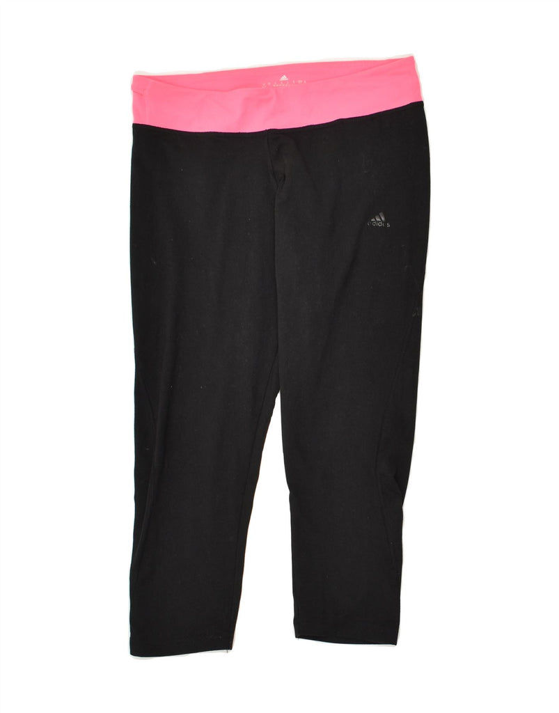 ADIDAS Womens Climalite Leggings UK 8/10 Small Black | Vintage Adidas | Thrift | Second-Hand Adidas | Used Clothing | Messina Hembry 