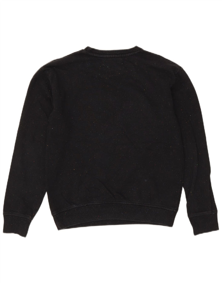 Zara Mens Sweatshirt Jumper Small Black Flecked