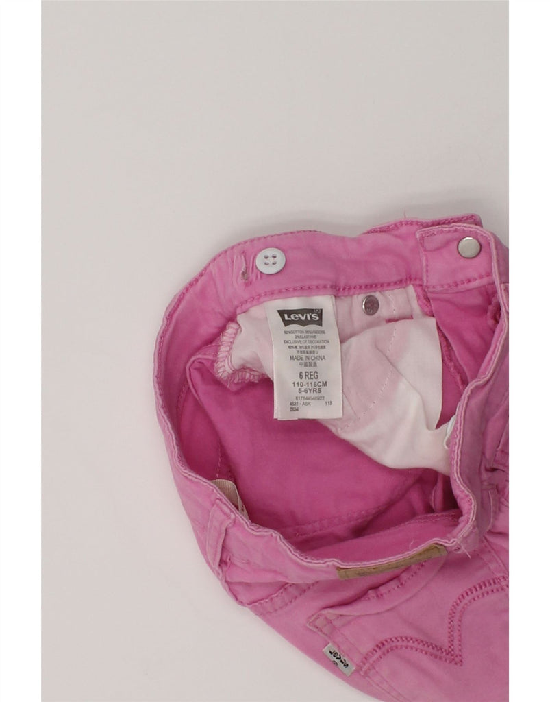 LEVI'S Girls Hot Pants 5-6 Years W22  Pink Cotton | Vintage Levi's | Thrift | Second-Hand Levi's | Used Clothing | Messina Hembry 