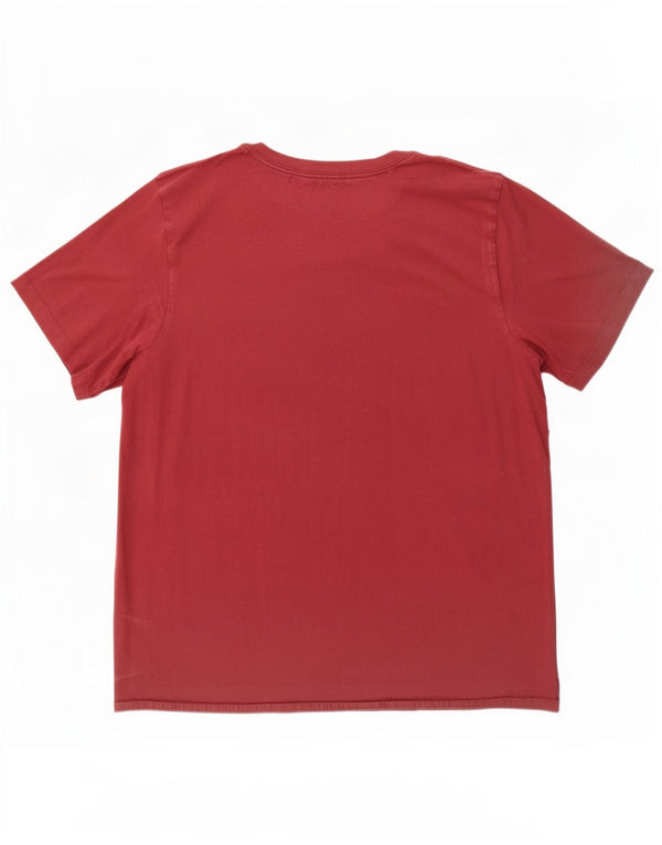 Jordan Mens T-Shirt Top Large Maroon Cotton
