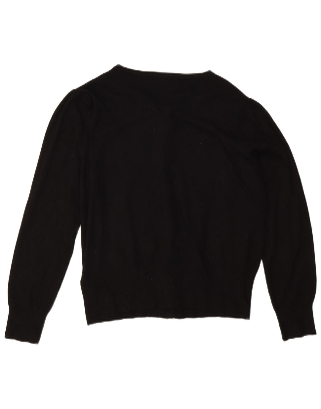 Marks & Spencer Womens Cardigan Sweater UK 14 Large Black Viscose