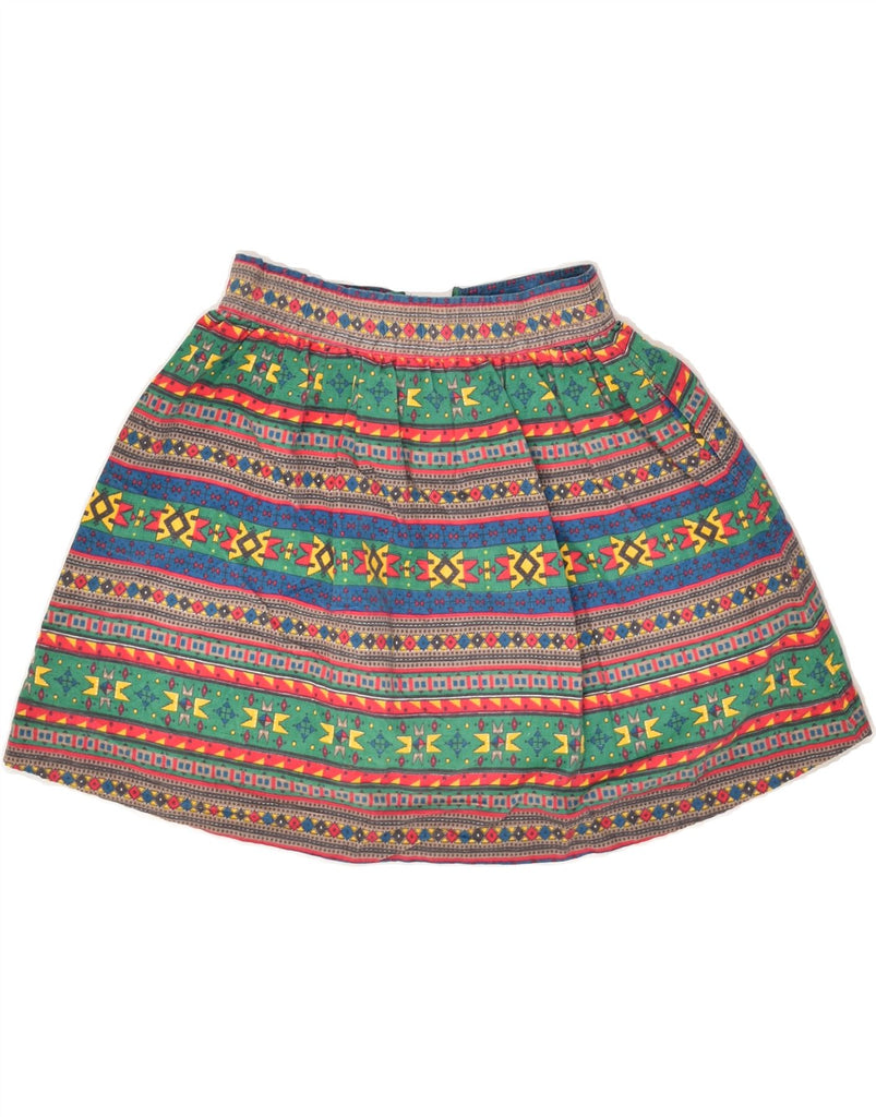 CACHAREL Womens Mini Skirt UK 4 XS W22  Multicoloured Fair Isle Cotton | Vintage Cacharel | Thrift | Second-Hand Cacharel | Used Clothing | Messina Hembry 