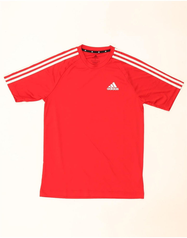 Adidas Mens Aeroready T-Shirt Top Small Red Polyester