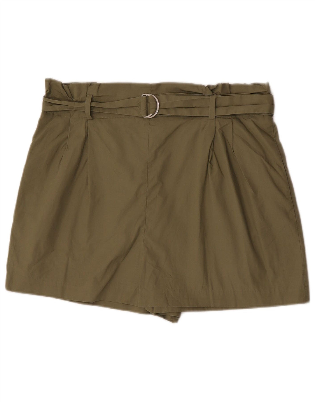 Zara Womens Casual Shorts XL W32  Khaki Cotton