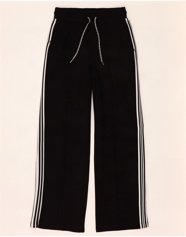 Marks & Spencer Womens Tracksuit Trousers UK 10 Small Black Striped